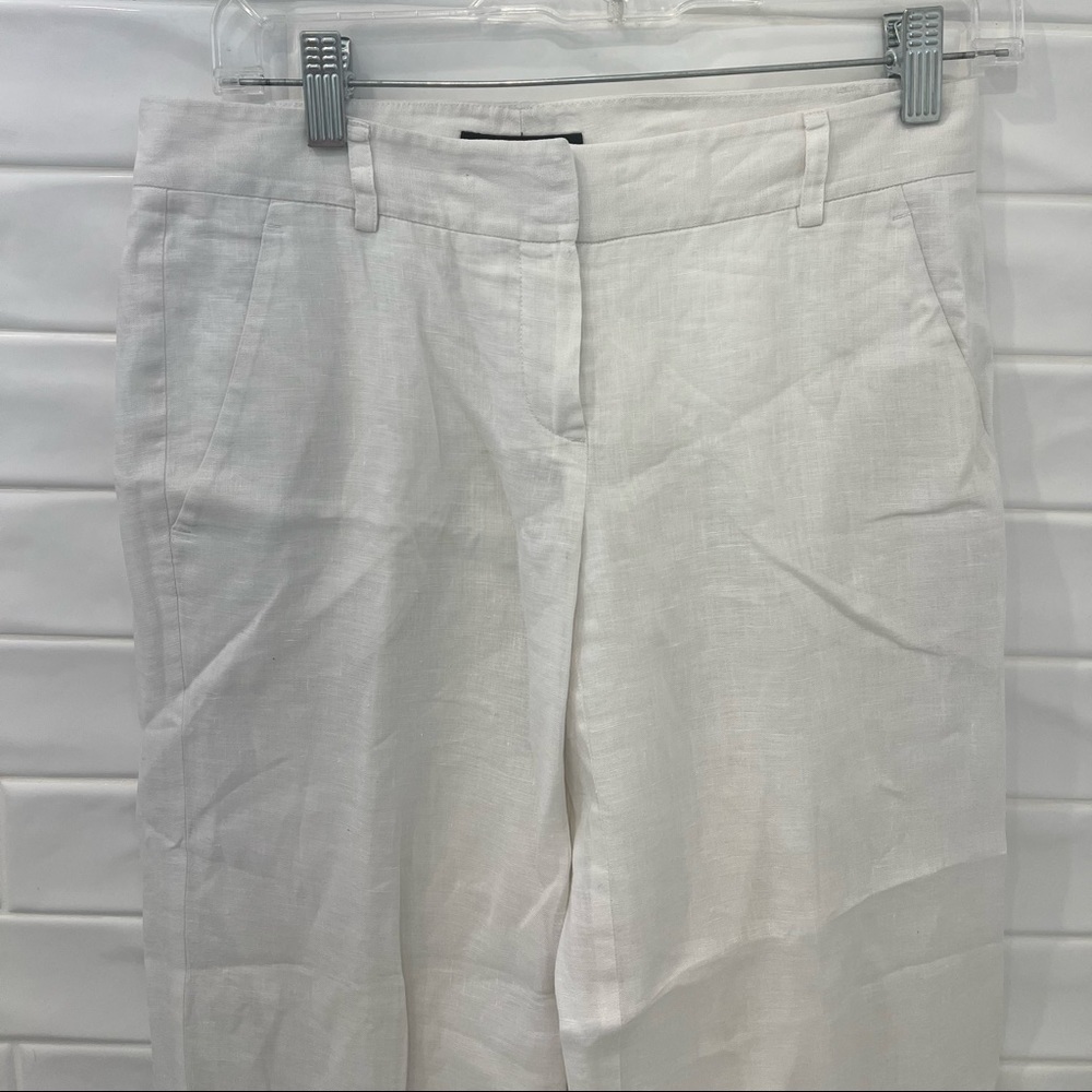 Theory linen pants emery travel 100% linen trousers - Picture 2 of 8